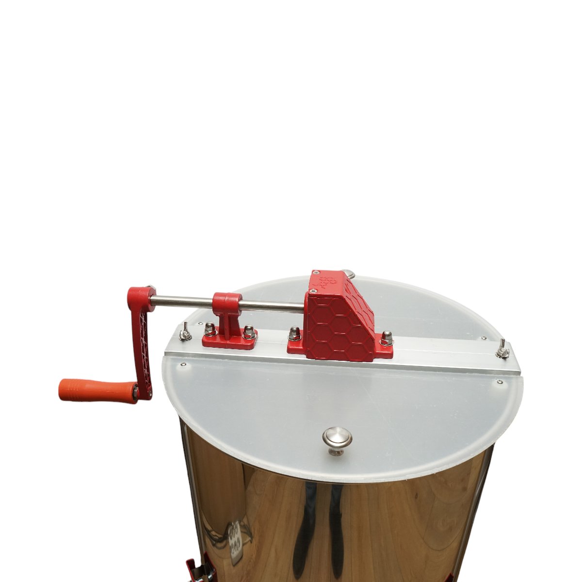 Centrifuga manuala apicola, extractor miere din inox cu 3 rame